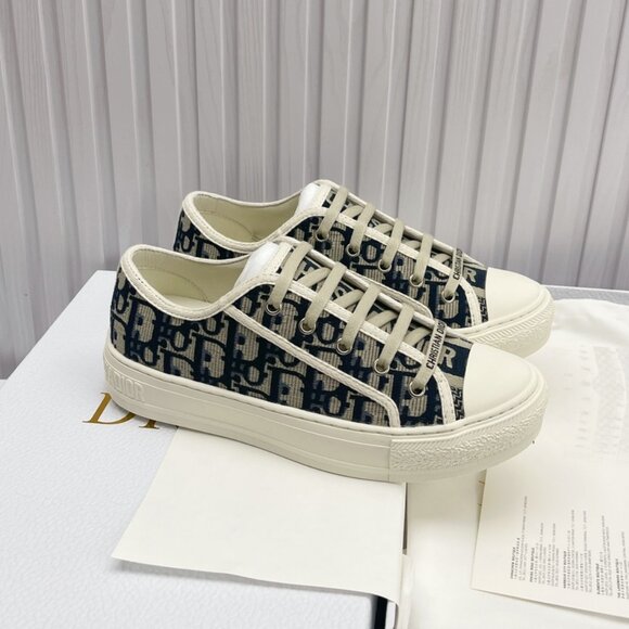 Dior Shoes - Walk’n’Dior Sneakers Stone Grey Oblique